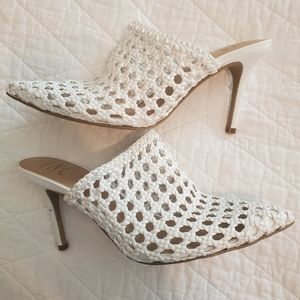 INC White Mules - Worn Once!!